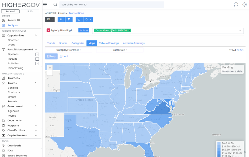 Geographic Contract Distribution