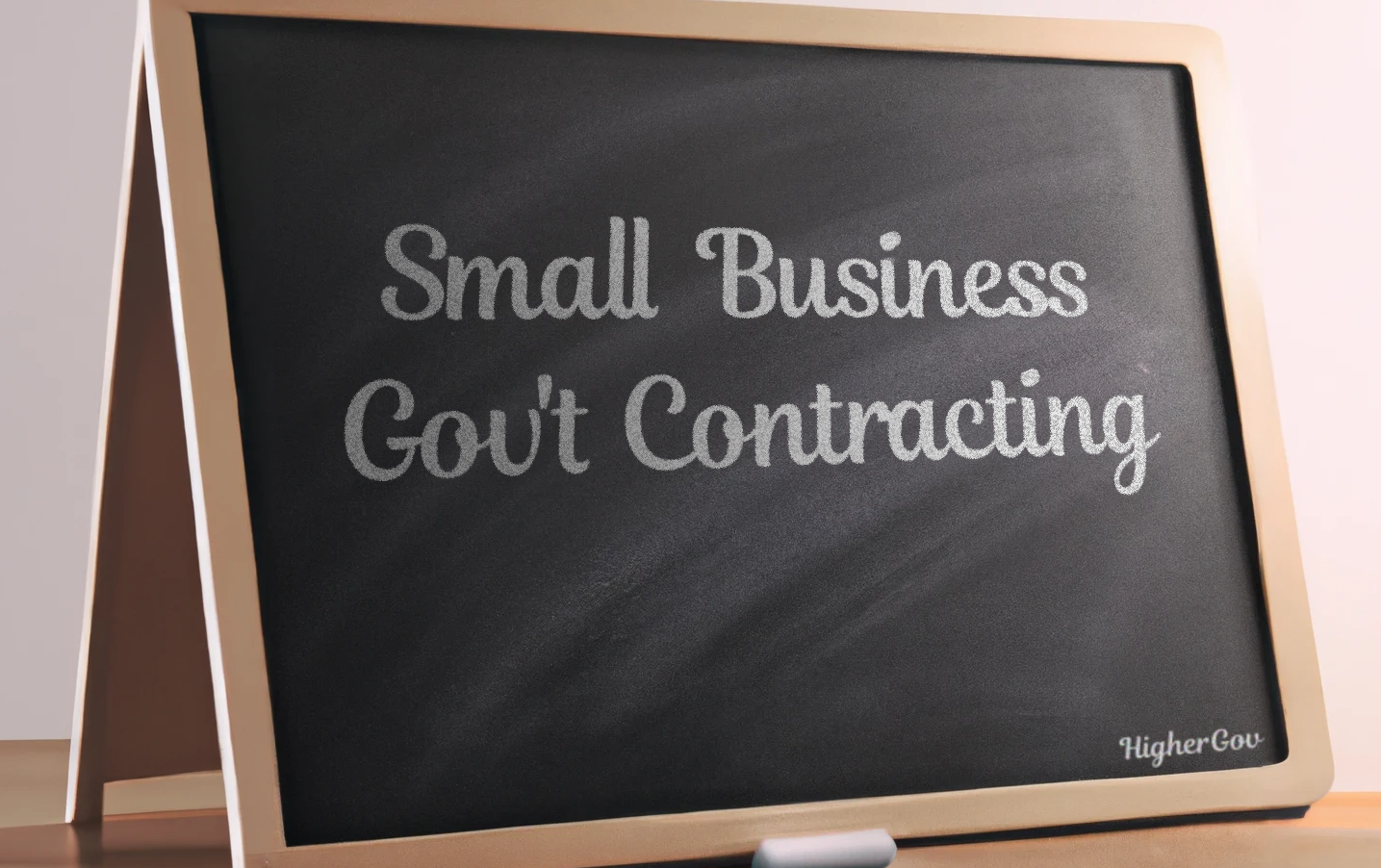 Small Business Government Contracting Chalk Board